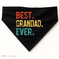 Best Grandad Ever Father's Day Grandad USA-Made Doggie Bandana thumb 0