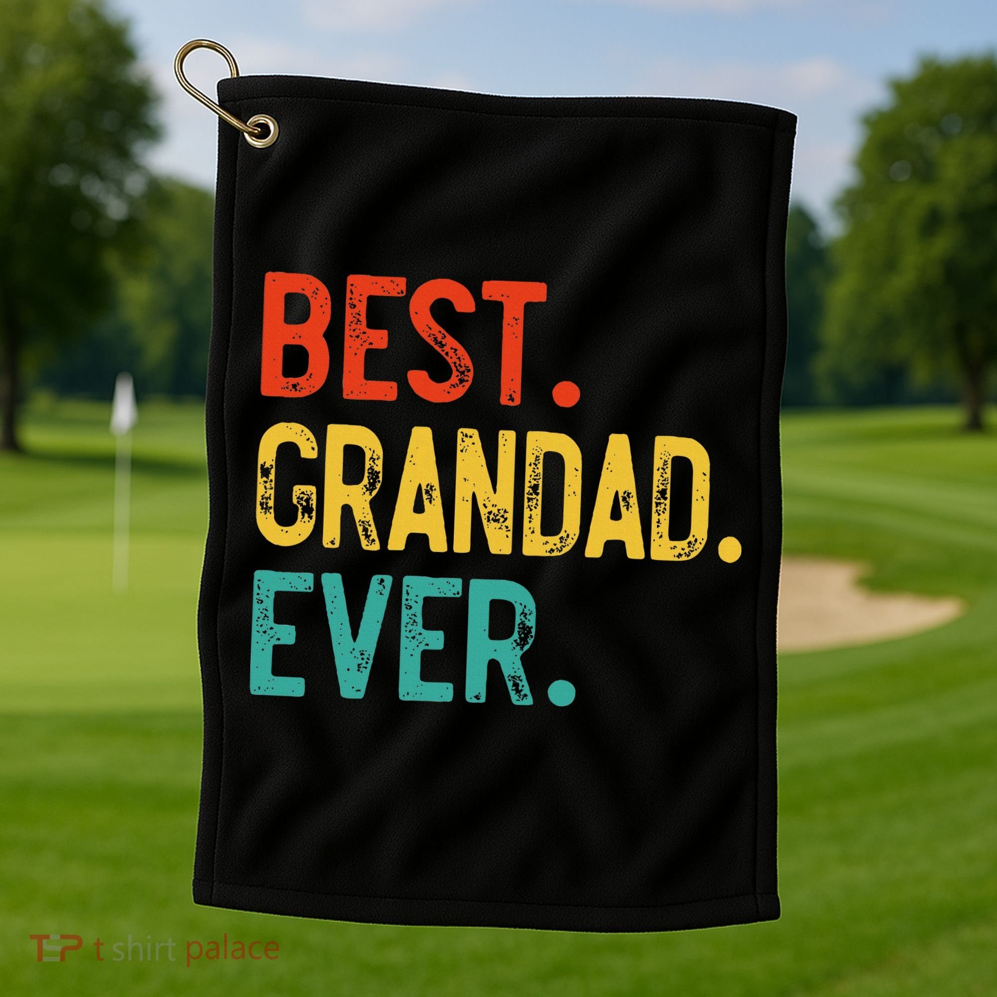Best Grandad Ever Father's Day Grandad Golf Towel