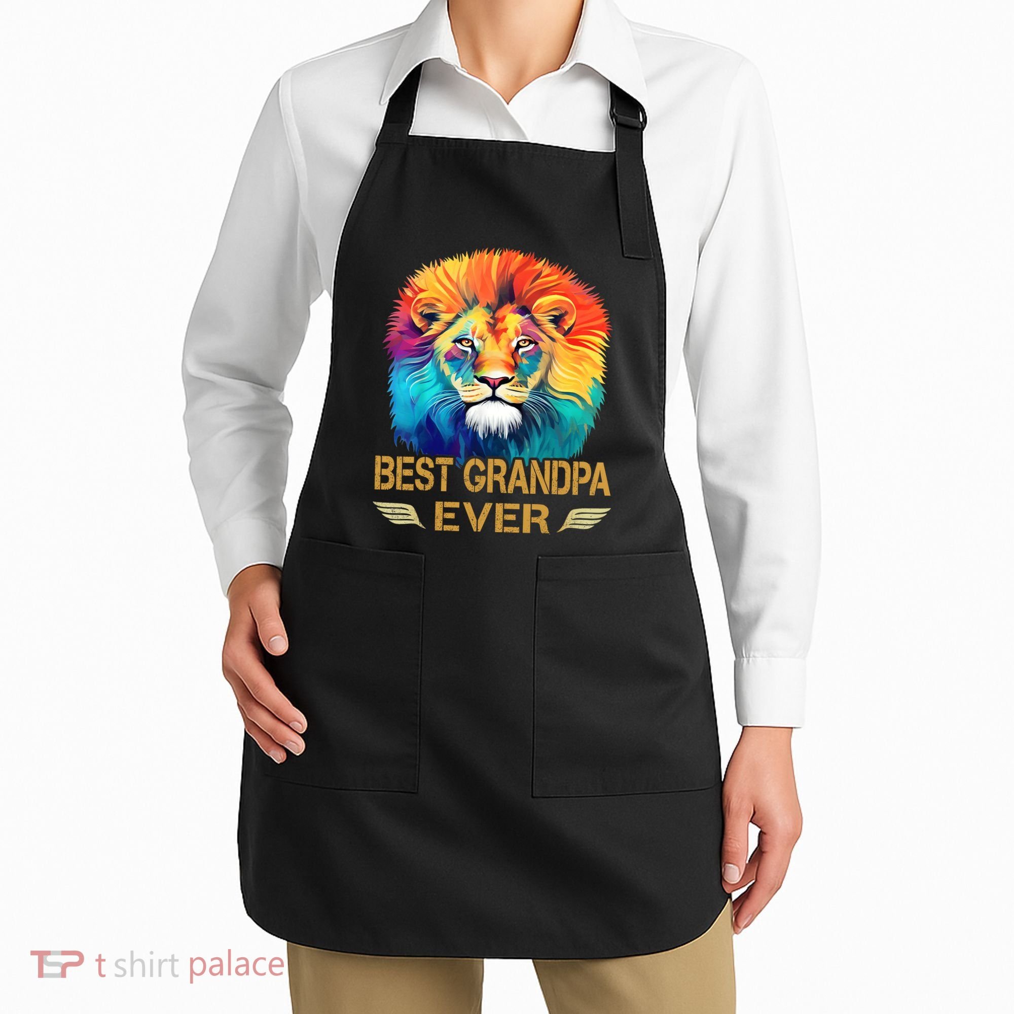 Best Grandpa Ever Funny Fathers Day Gift For Dad Apron
