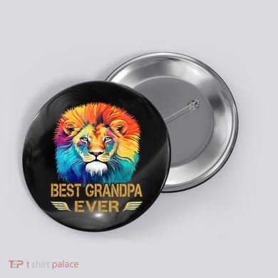 Best Grandpa Ever Funny Fathers Day Gift For Dad Button