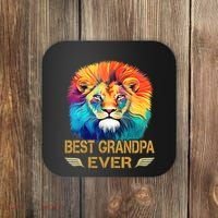Best Grandpa Ever Funny Fathers Day Gift For Dad Coaster thumb 0