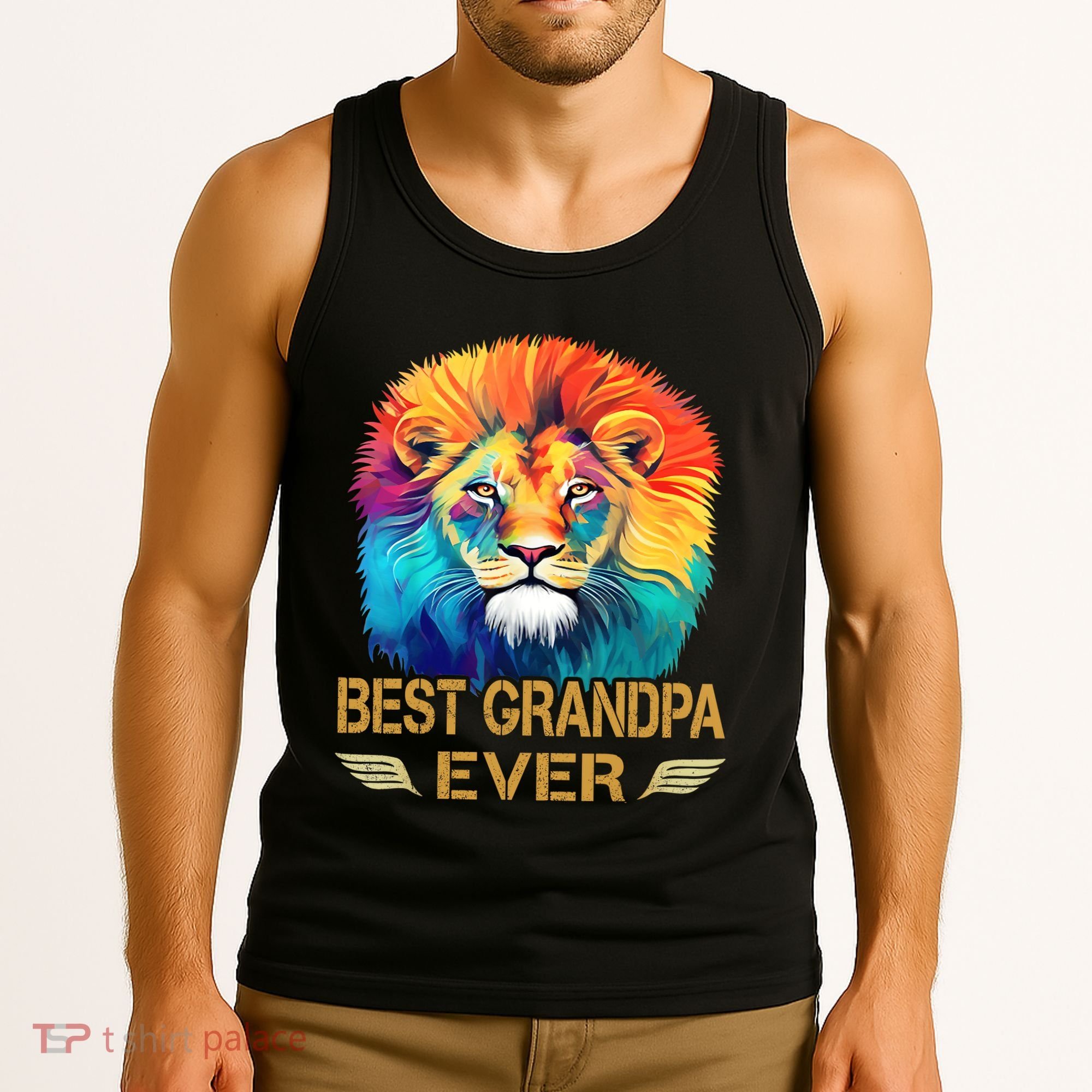 Best Grandpa Ever Funny Fathers Day Gift For Dad Tank Top