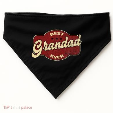 Best Grandad Ever USA-Made Doggie Bandana