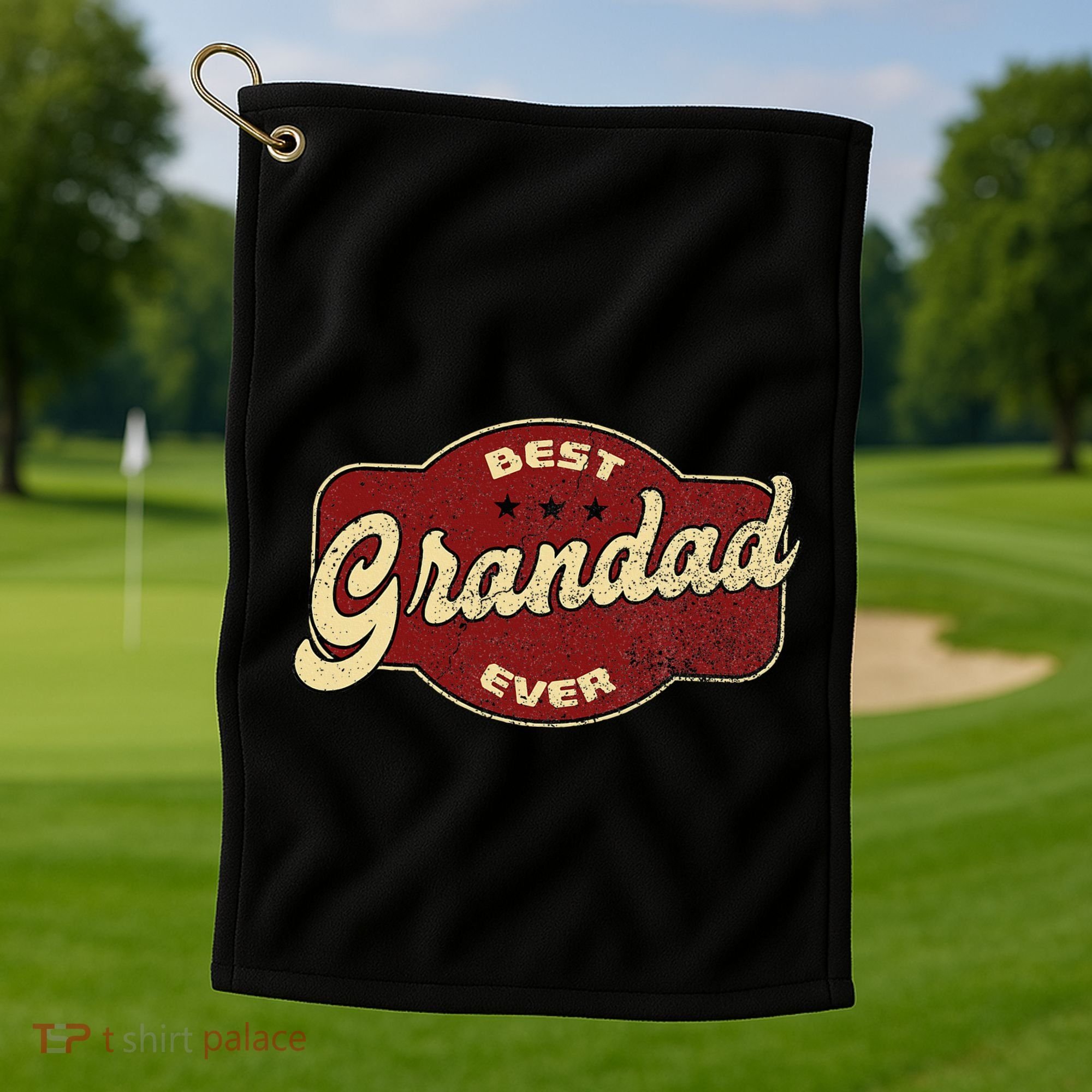 Best Grandad Ever Golf Towel