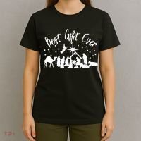 BEST GIFT EVER Christian Christmas Jesus Nativity Religious TShirt T-Shirt thumb 4