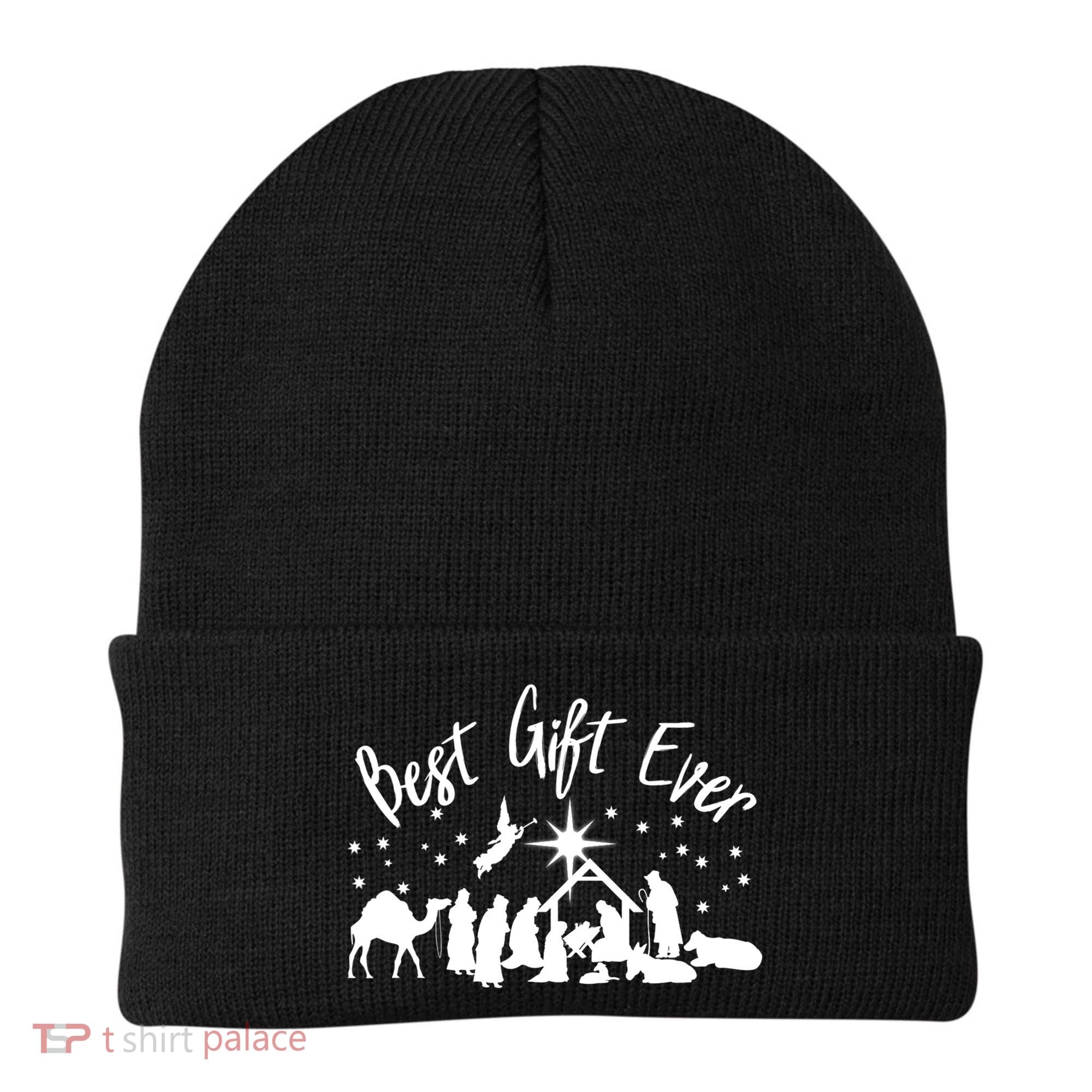 BEST GIFT EVER Christian Christmas Jesus Nativity Religious TShirt Beanie