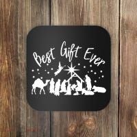 BEST GIFT EVER Christian Christmas Jesus Nativity Religious TShirt Coaster thumb 0