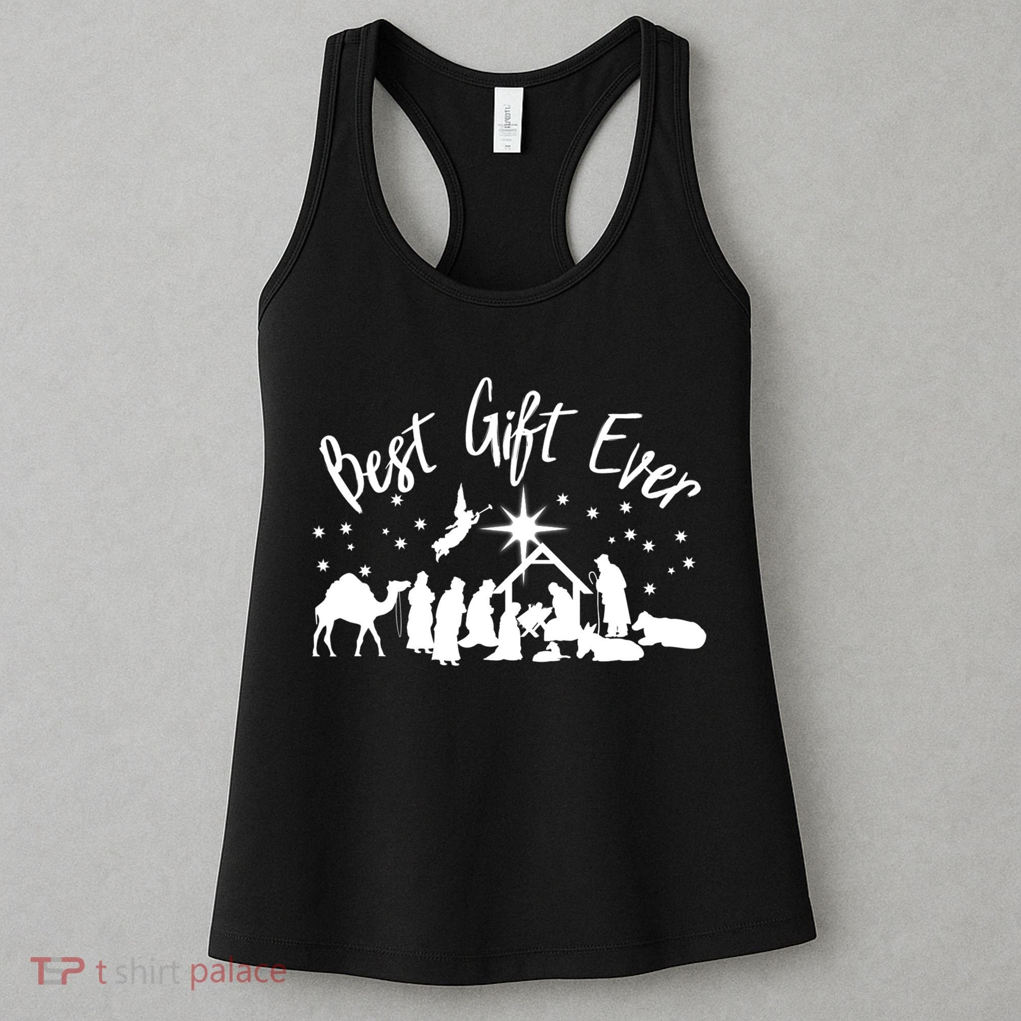 BEST GIFT EVER Christian Christmas Jesus Nativity Religious TShirt Women's Tank Top