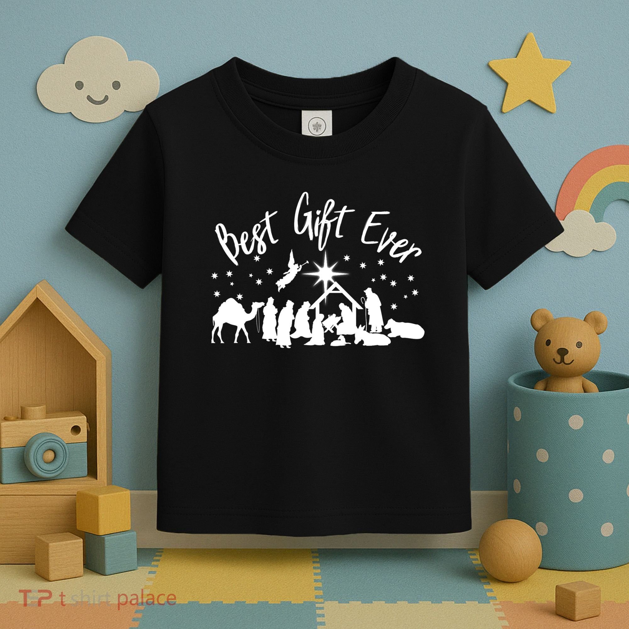 BEST GIFT EVER Christian Christmas Jesus Nativity Religious TShirt Toddler T-Shirt