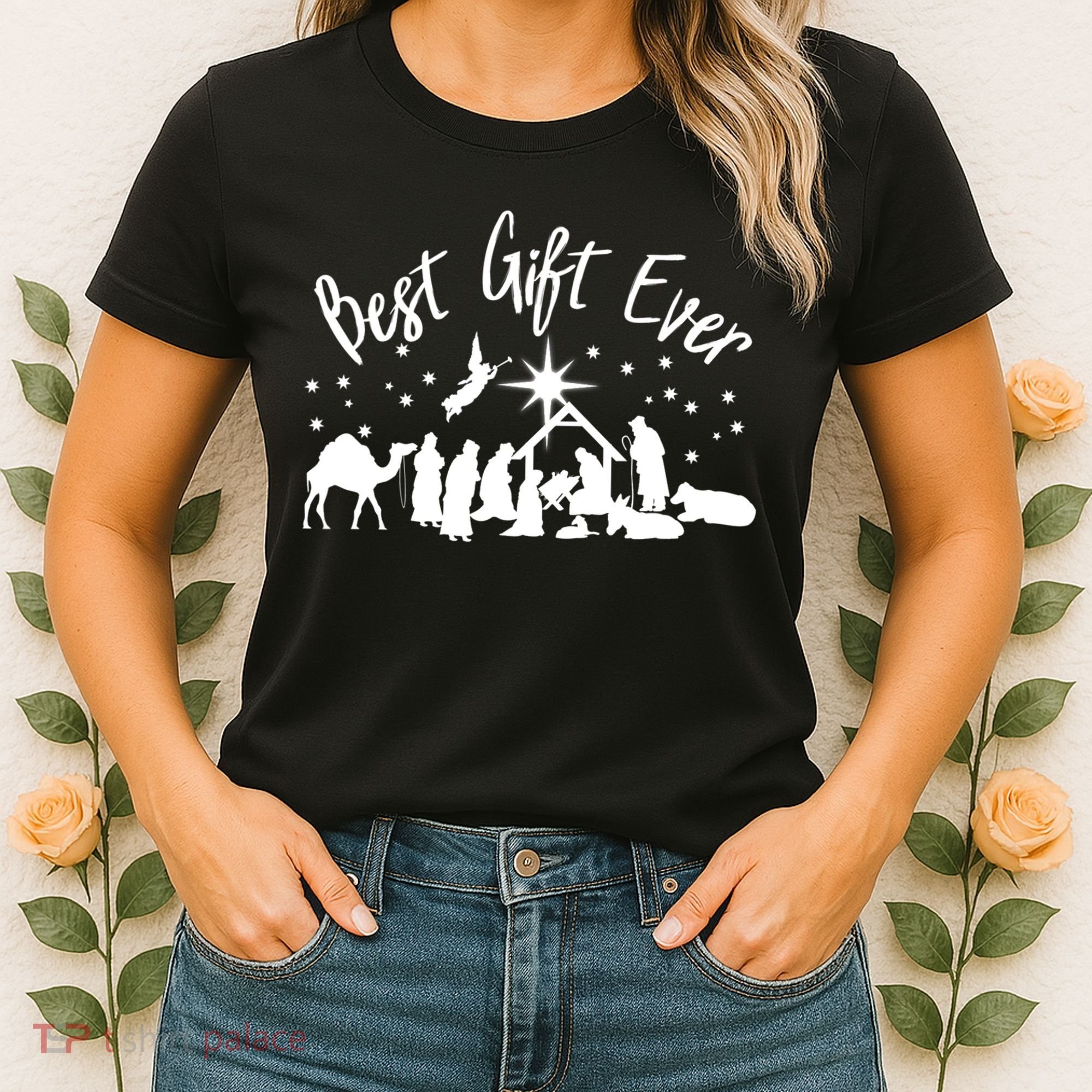 BEST GIFT EVER Christian Christmas Jesus Nativity Religious TShirt Women's T-Shirt