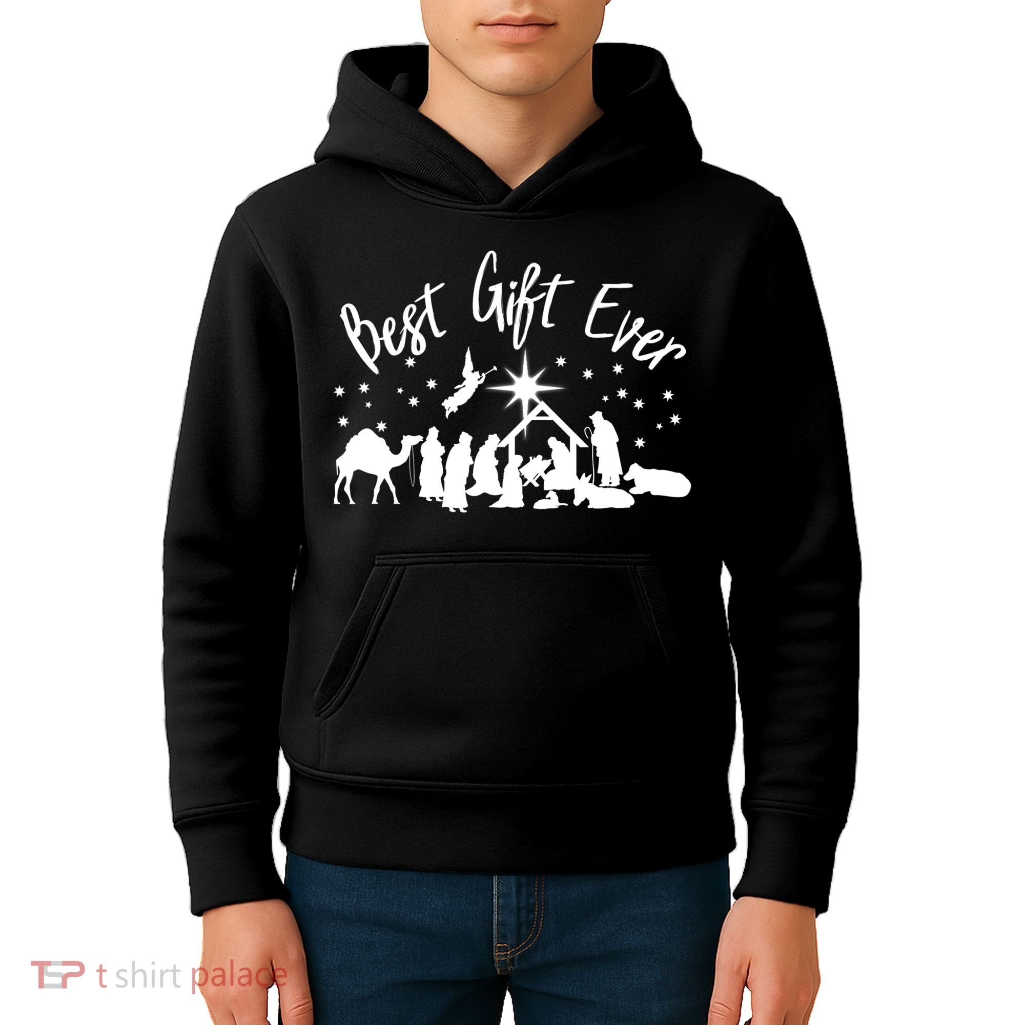 BEST GIFT EVER Christian Christmas Jesus Nativity Religious TShirt Kids Hoodie