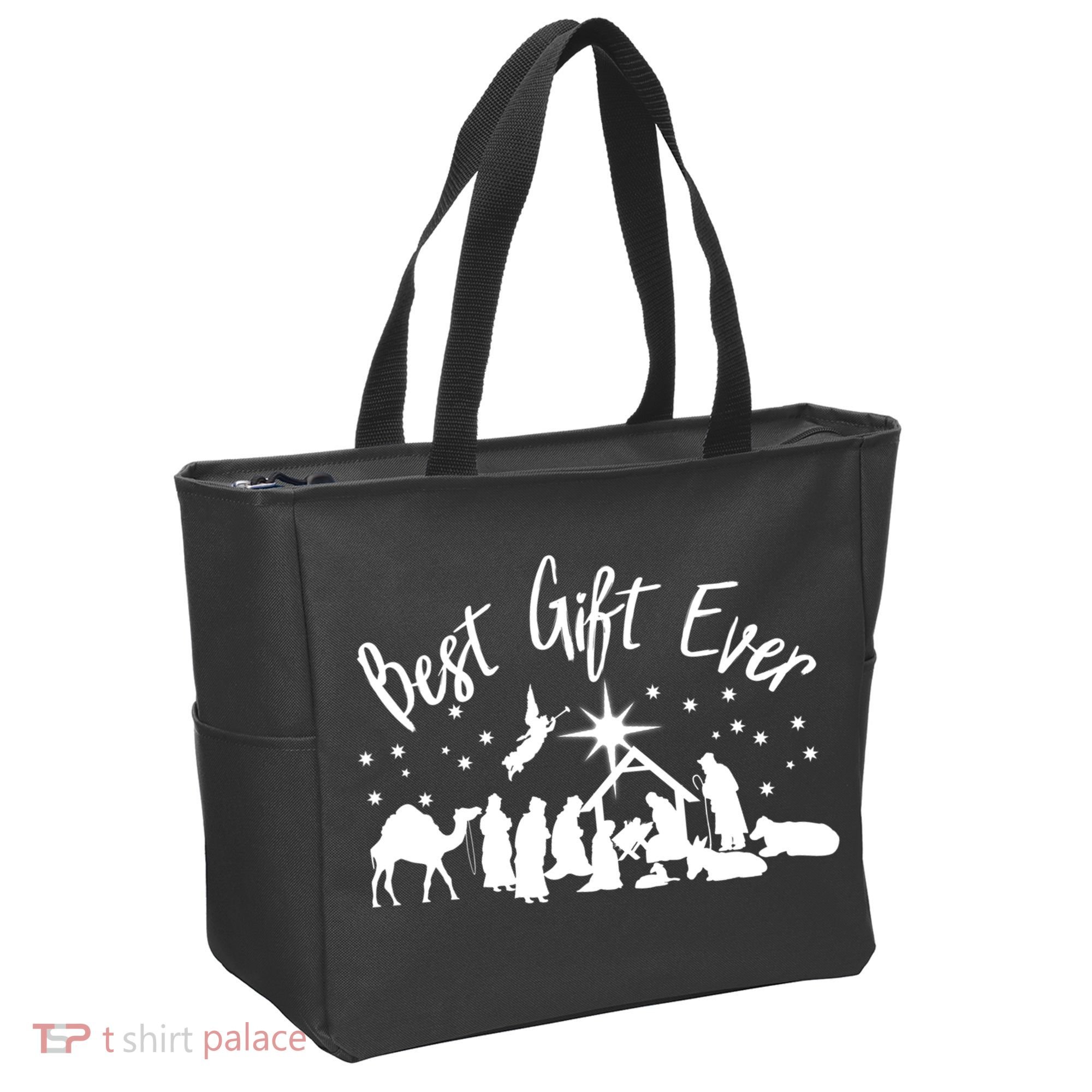 BEST GIFT EVER Christian Christmas Jesus Nativity Religious TShirt Tote Bag