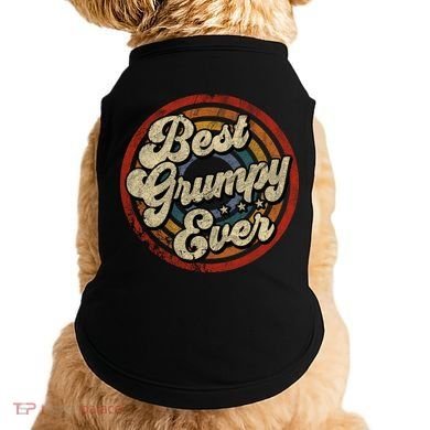 Best Grumpy Ever Vintage Retro Style Doggie Tank