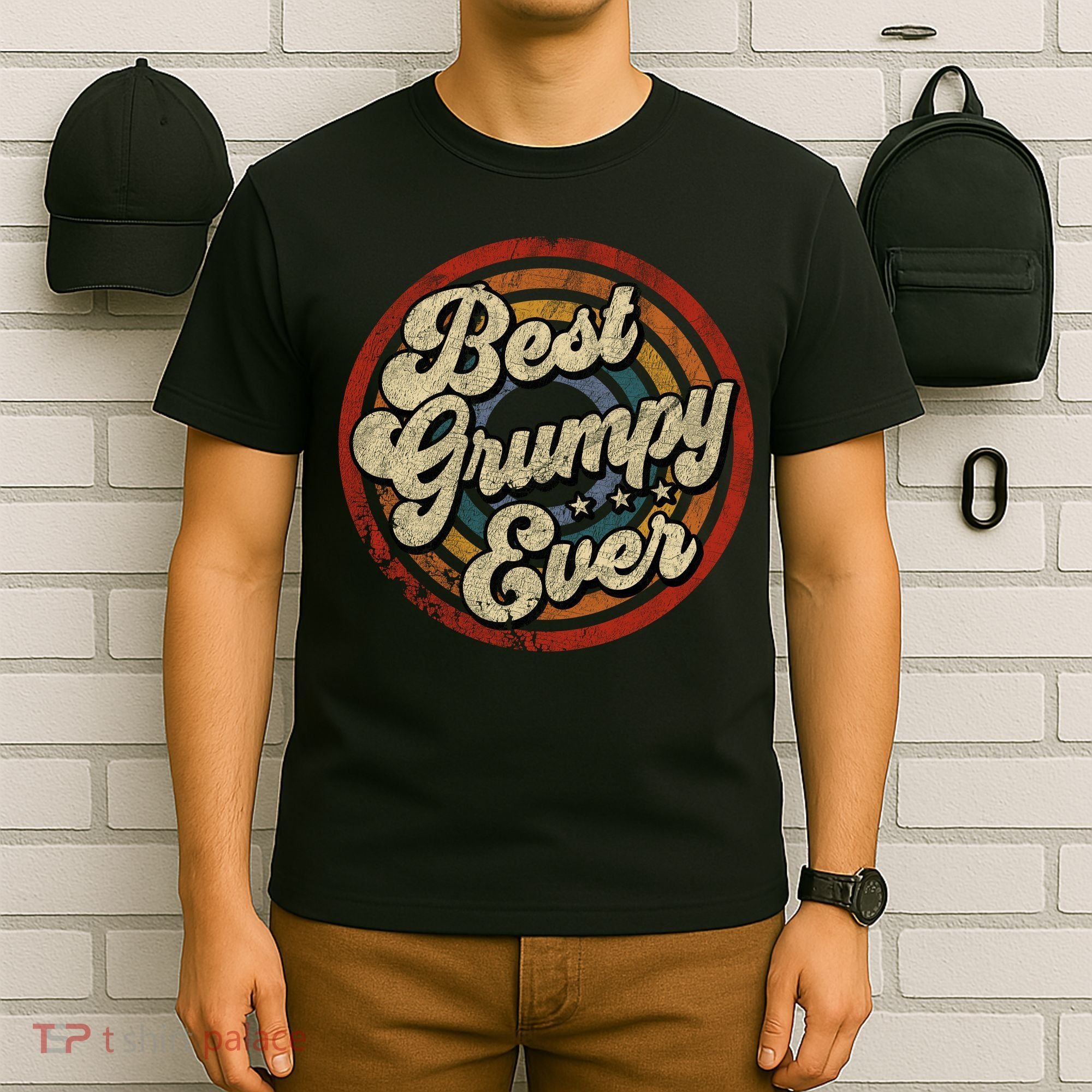 Best Grumpy Ever Vintage Retro Style T-Shirt