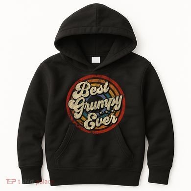 Best Grumpy Ever Vintage Retro Style Kids Hoodie