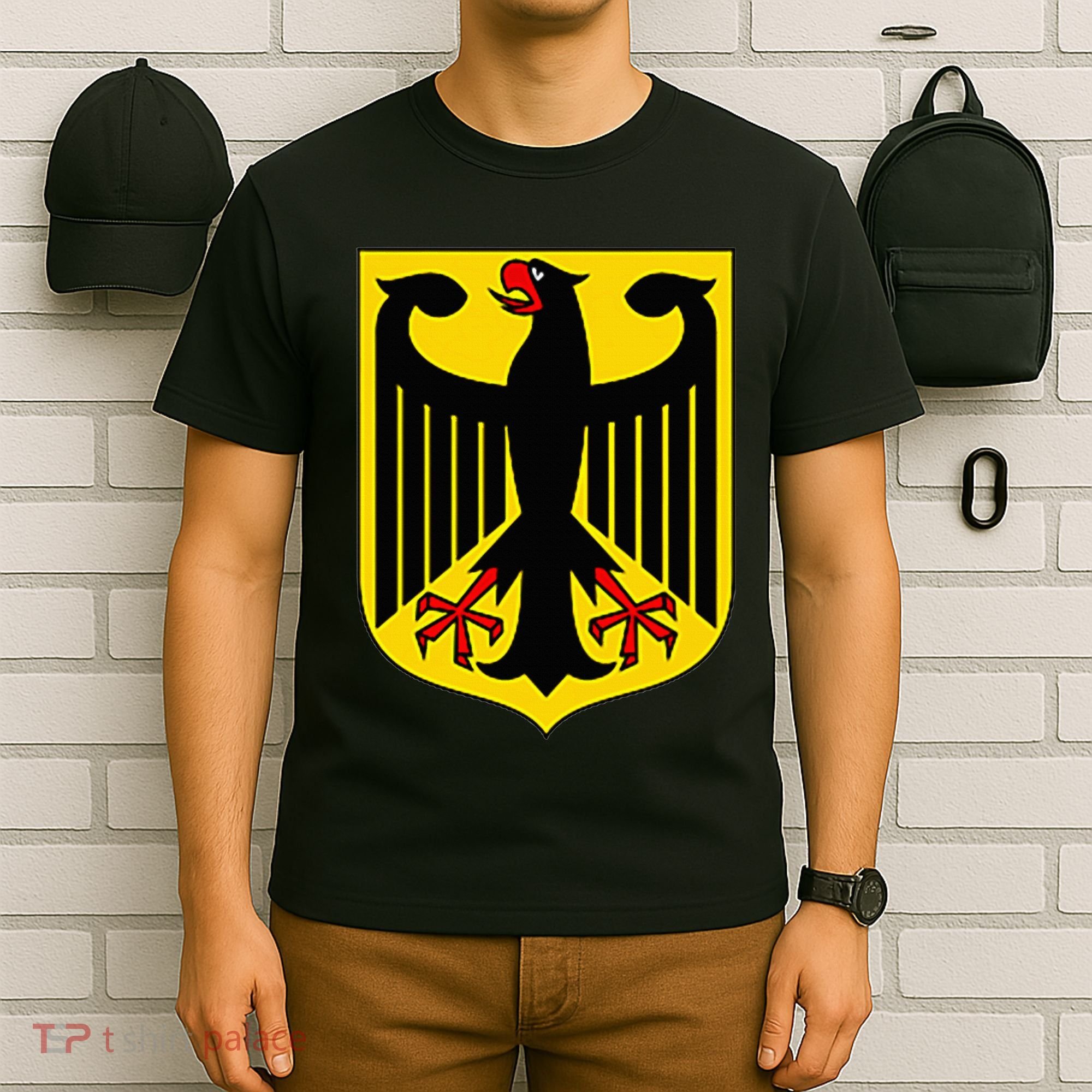 Badge Germany Flag Cool German Flags T-Shirt