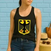 Badge Germany Flag Cool German Flags Women's Tank Top thumb 2