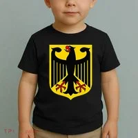 Badge Germany Flag Cool German Flags Toddler T-Shirt thumb 2