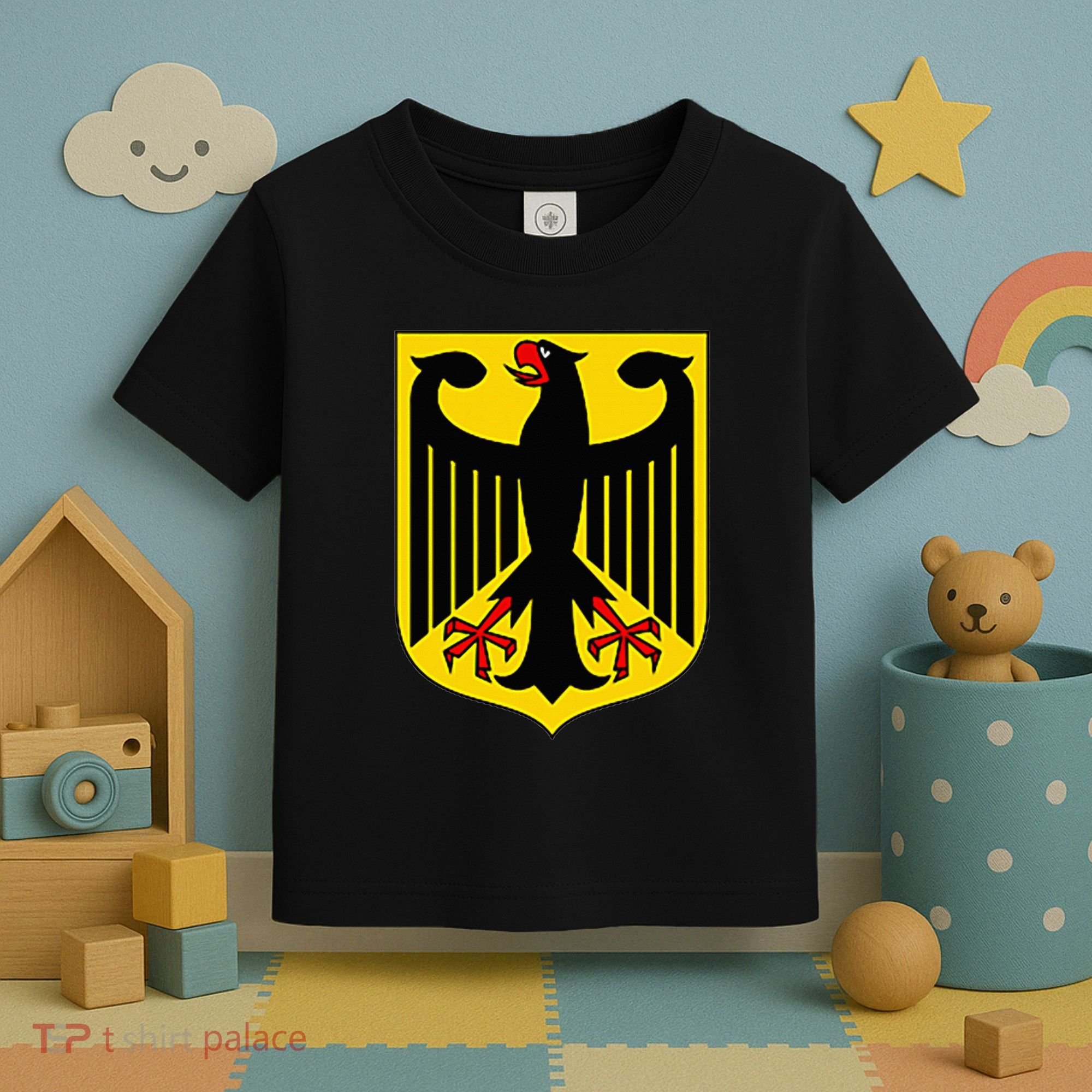 Badge Germany Flag Cool German Flags Toddler T-Shirt
