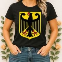 Badge Germany Flag Cool German Flags Women's T-Shirt thumb 2