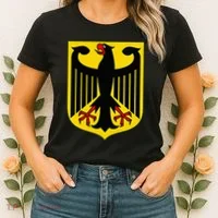 Badge Germany Flag Cool German Flags Women's T-Shirt thumb 2
