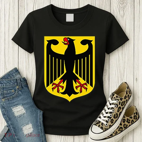 Badge Germany Flag Cool German Flags Women's T-Shirt