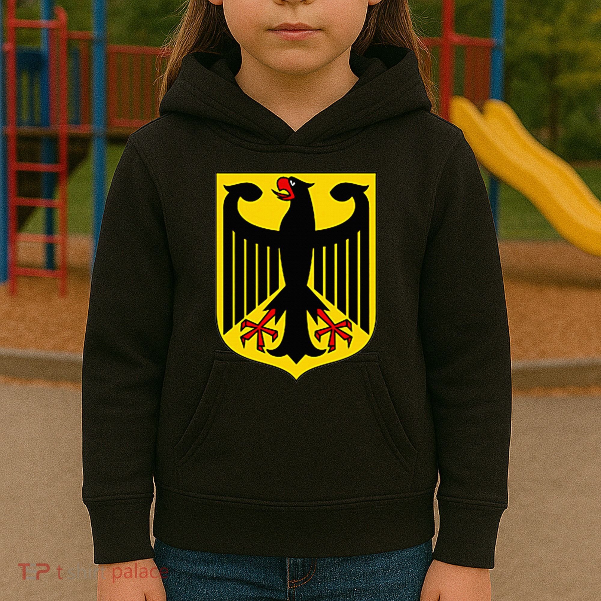 Badge Germany Flag Cool German Flags Kids Hoodie