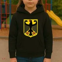 Badge Germany Flag Cool German Flags Kids Hoodie thumb 3