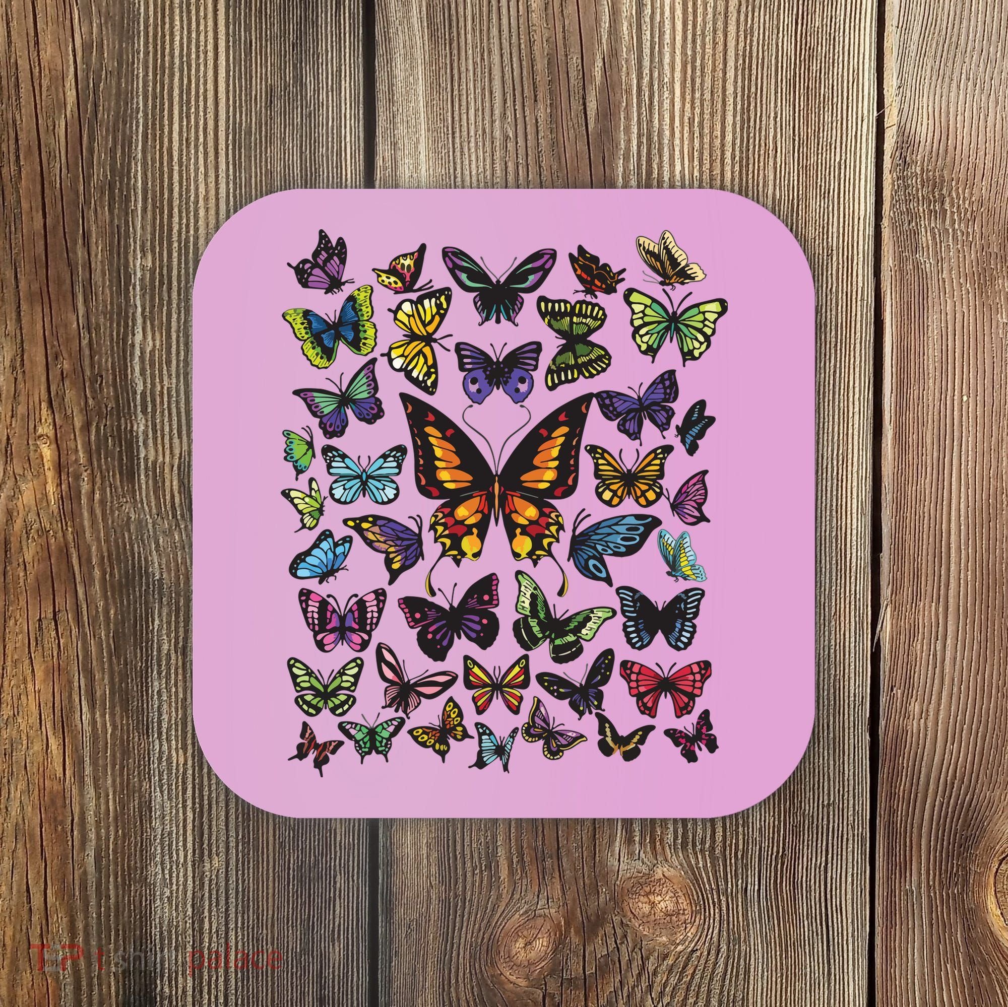Butterfly Gift For Men Women Butterfly Lover Collection Coaster