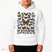 Butterfly Gift For Men Women Butterfly Lover Collection Hoodie thumb 2