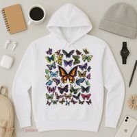 Butterfly Gift For Men Women Butterfly Lover Collection Hoodie thumb 3
