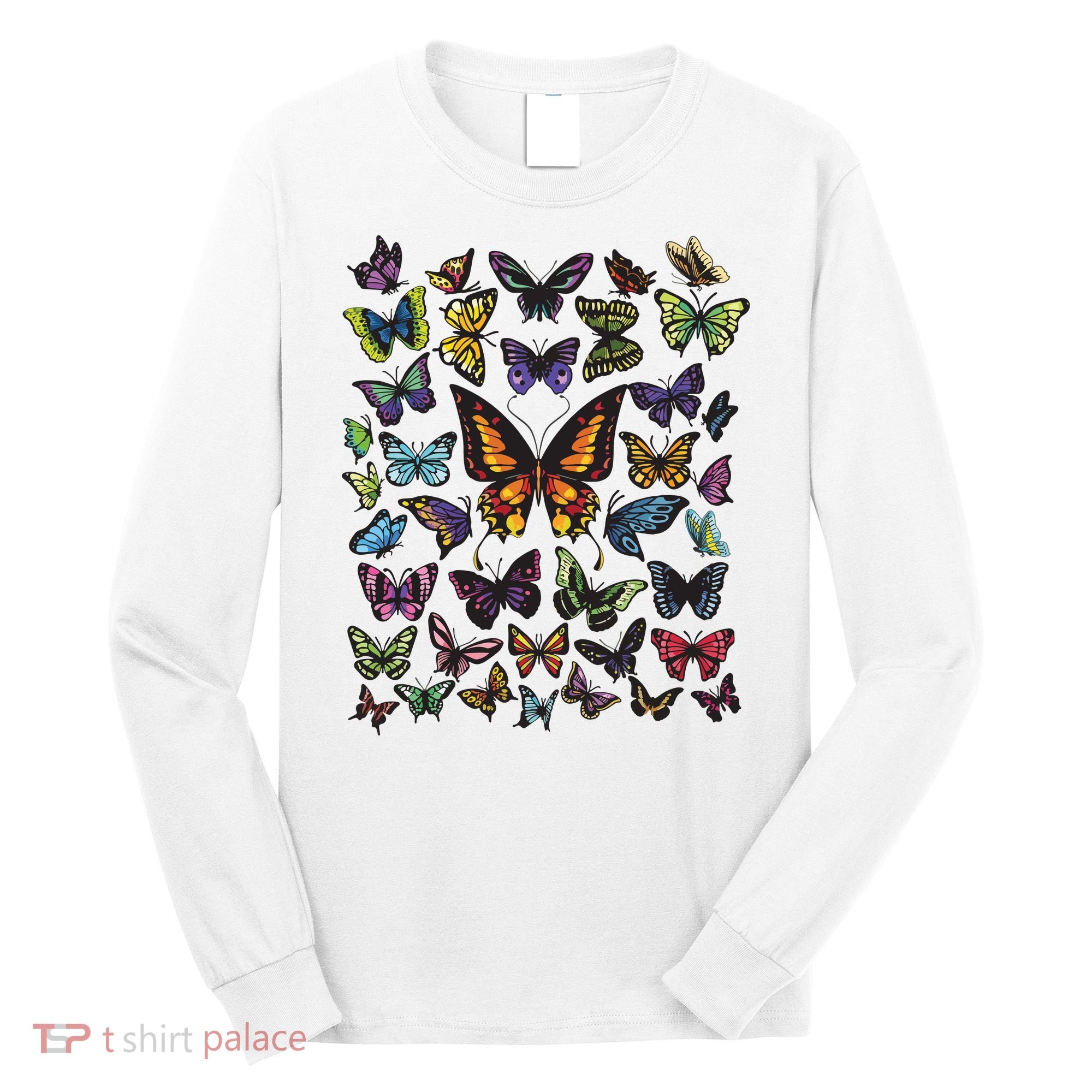 Butterfly Gift For Men Women Butterfly Lover Collection Long Sleeve Shirt