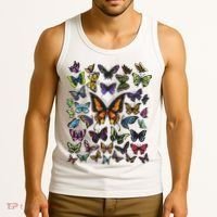 Butterfly Gift For Men Women Butterfly Lover Collection Tank Top thumb 3