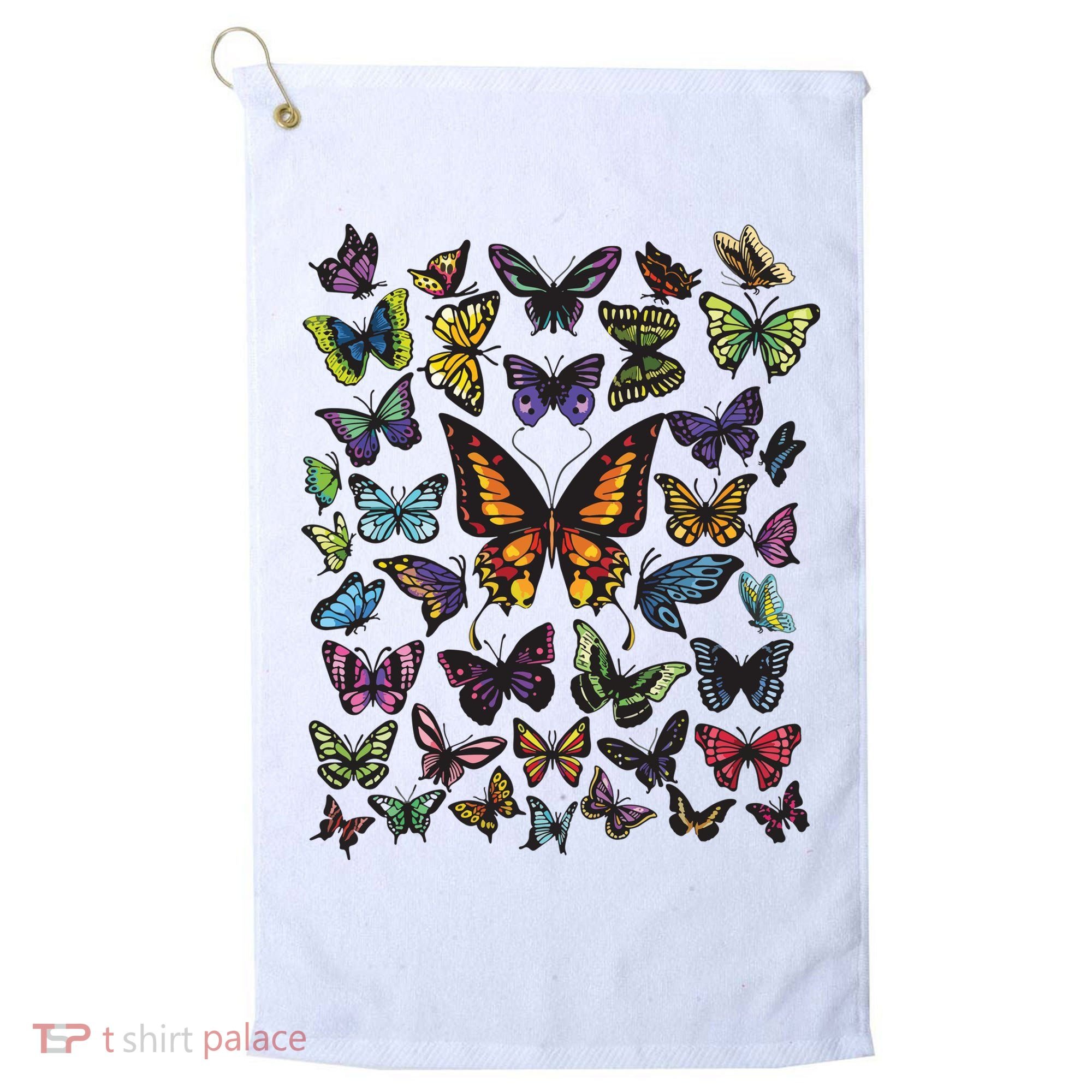 Butterfly Gift For Men Women Butterfly Lover Collection Golf Towel