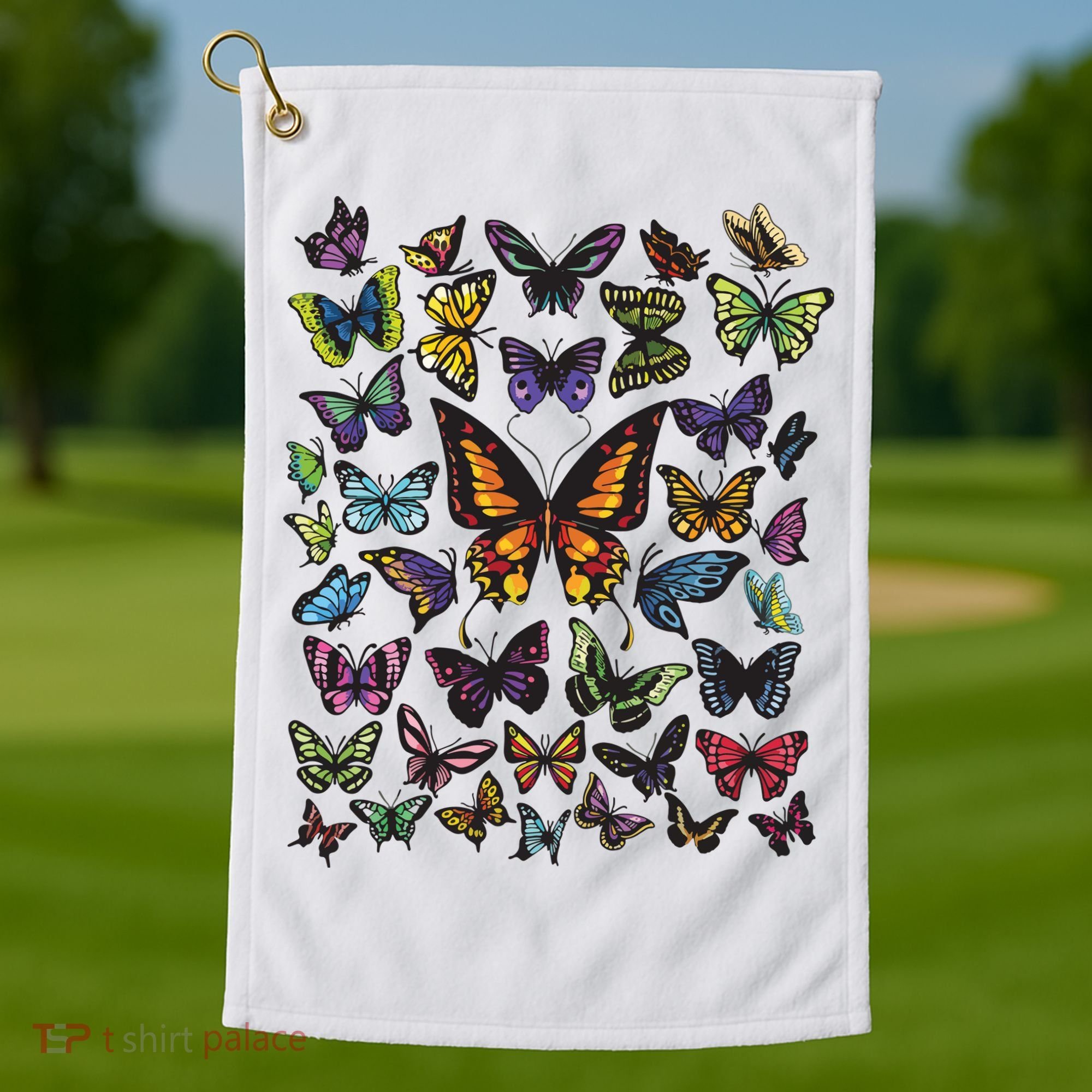 Butterfly Gift For Men Women Butterfly Lover Collection Golf Towel