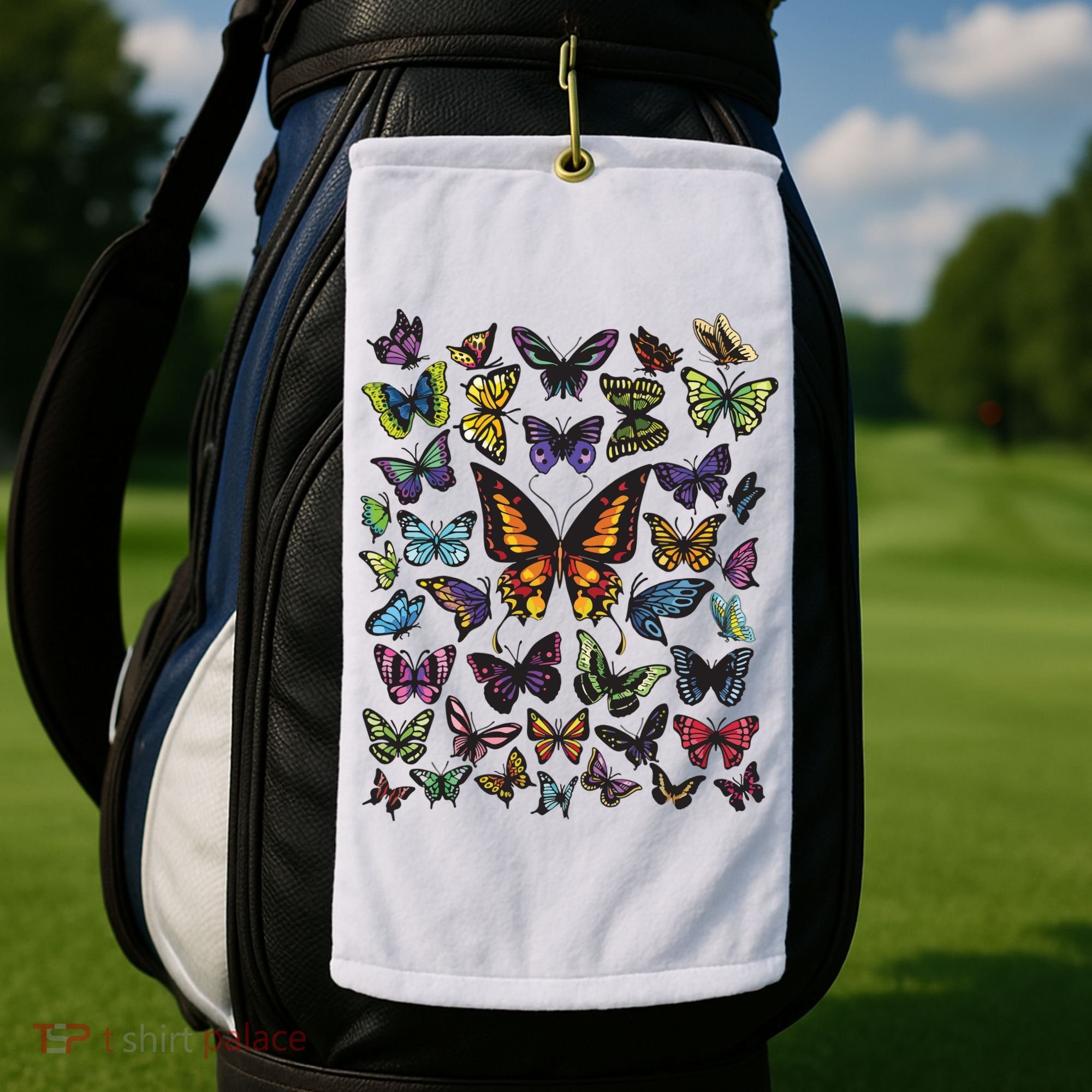 Butterfly Gift For Men Women Butterfly Lover Collection Golf Towel