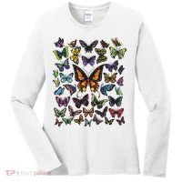 Butterfly Gift For Men Women Butterfly Lover Collection Women's Long Sleeve Shirt thumb 0