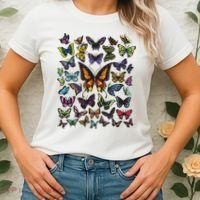 Butterfly Gift For Men Women Butterfly Lover Collection Women's T-Shirt thumb 2