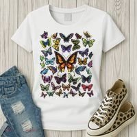 Butterfly Gift For Men Women Butterfly Lover Collection Women's T-Shirt thumb 3