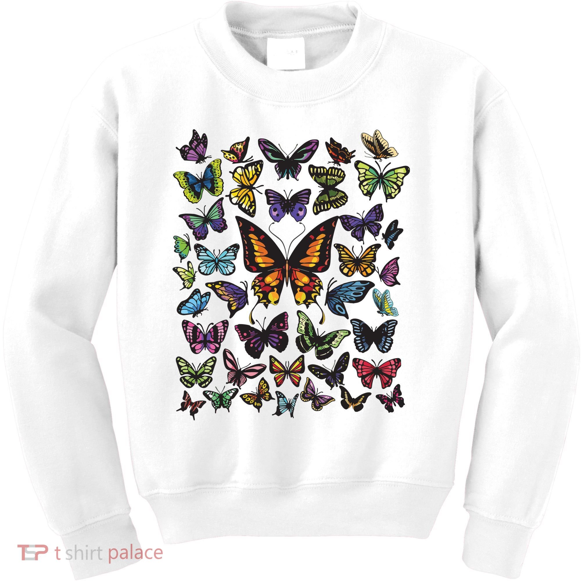 Butterfly Gift For Men Women Butterfly Lover Collection Kids Sweatshirt
