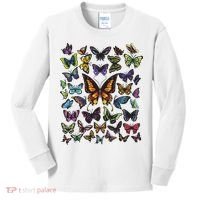 Butterfly Gift For Men Women Butterfly Lover Collection Kids Long Sleeve Shirt thumb 0
