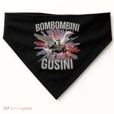 Bombombini Gusini Funny Italian Brainrot Meme Bootleg USA-Made Doggie Bandana