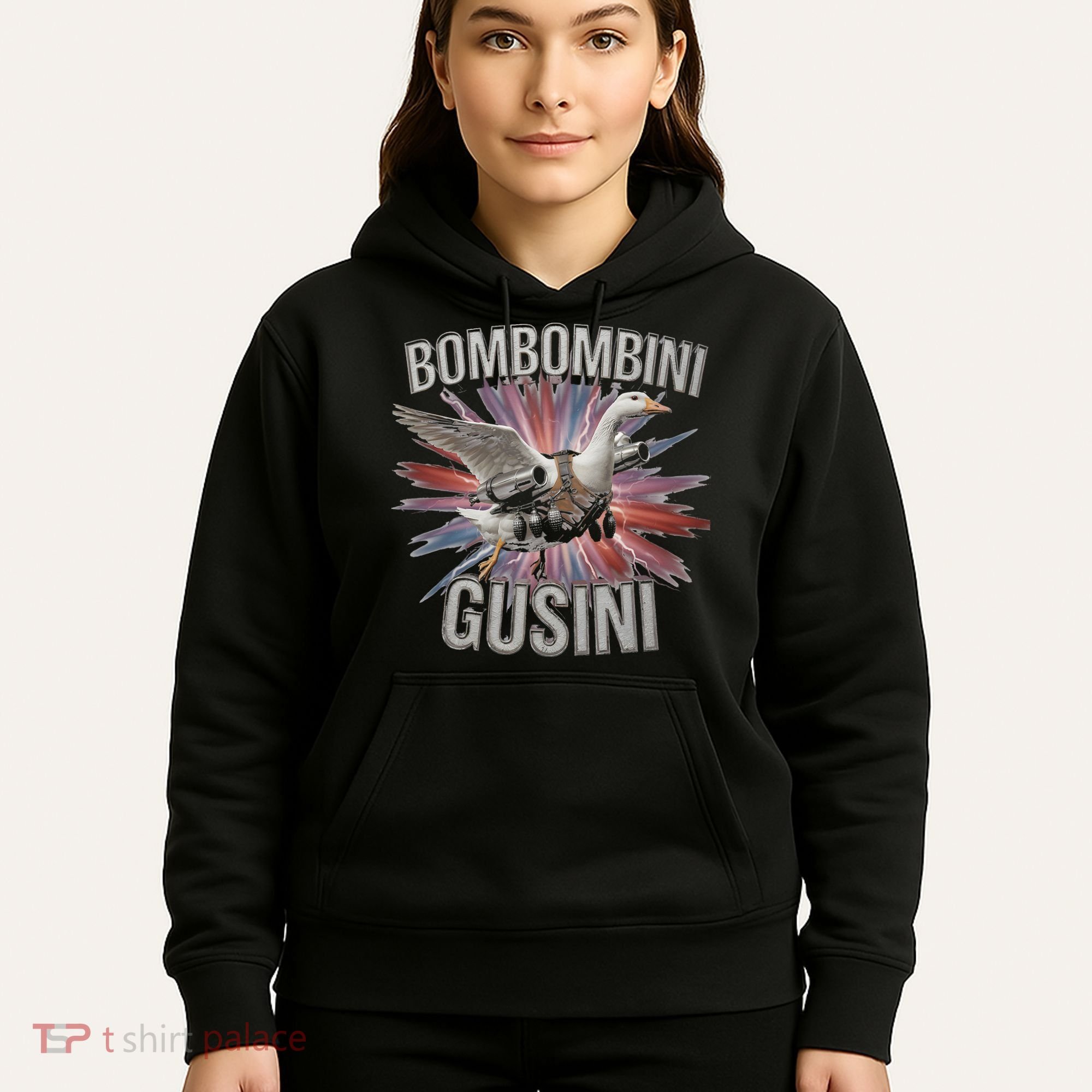 Bombombini Gusini Funny Italian Brainrot Meme Bootleg Hoodie