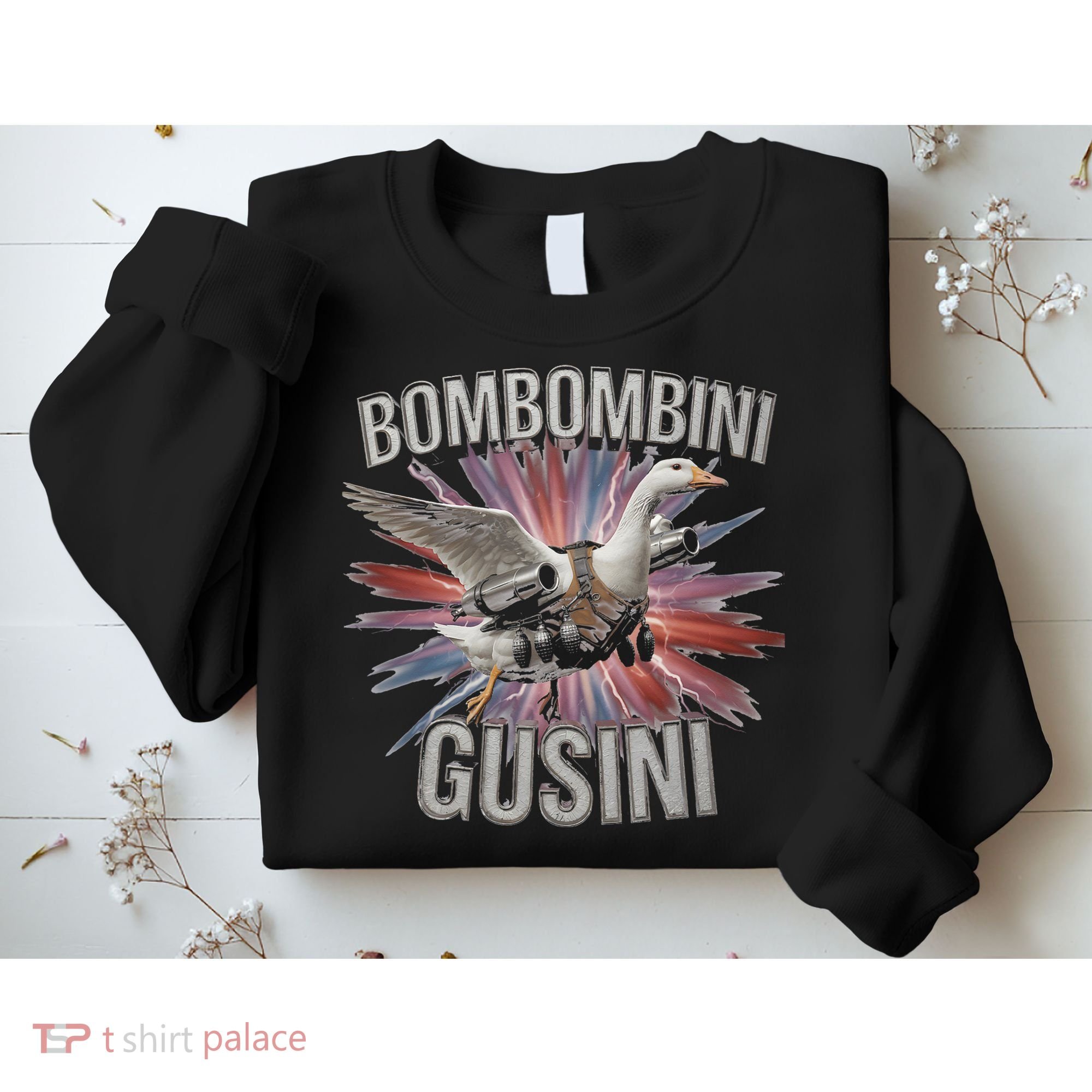 Bombombini Gusini Funny Italian Brainrot Meme Bootleg Sweatshirt