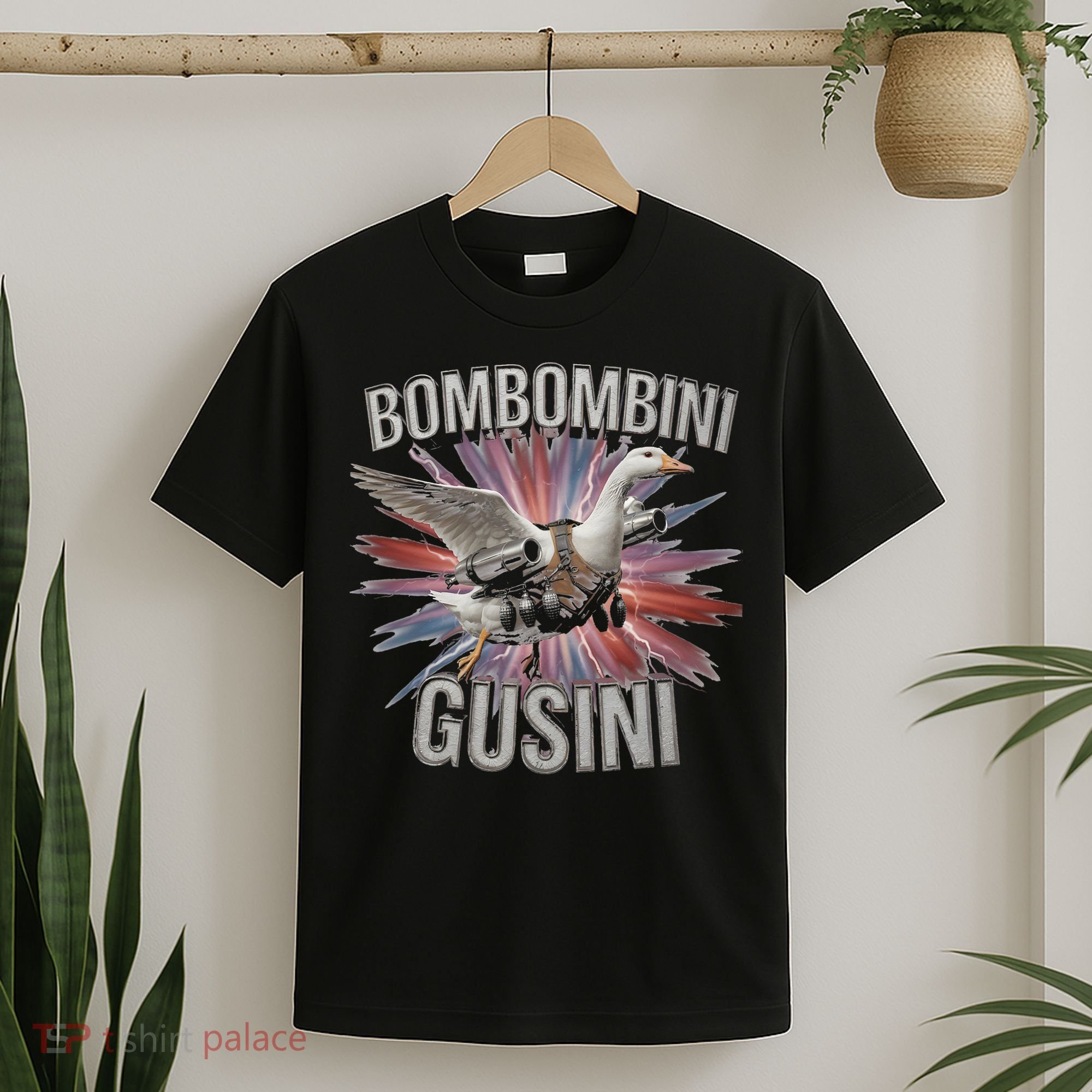 Bombombini Gusini Funny Italian Brainrot Meme Bootleg T-Shirt
