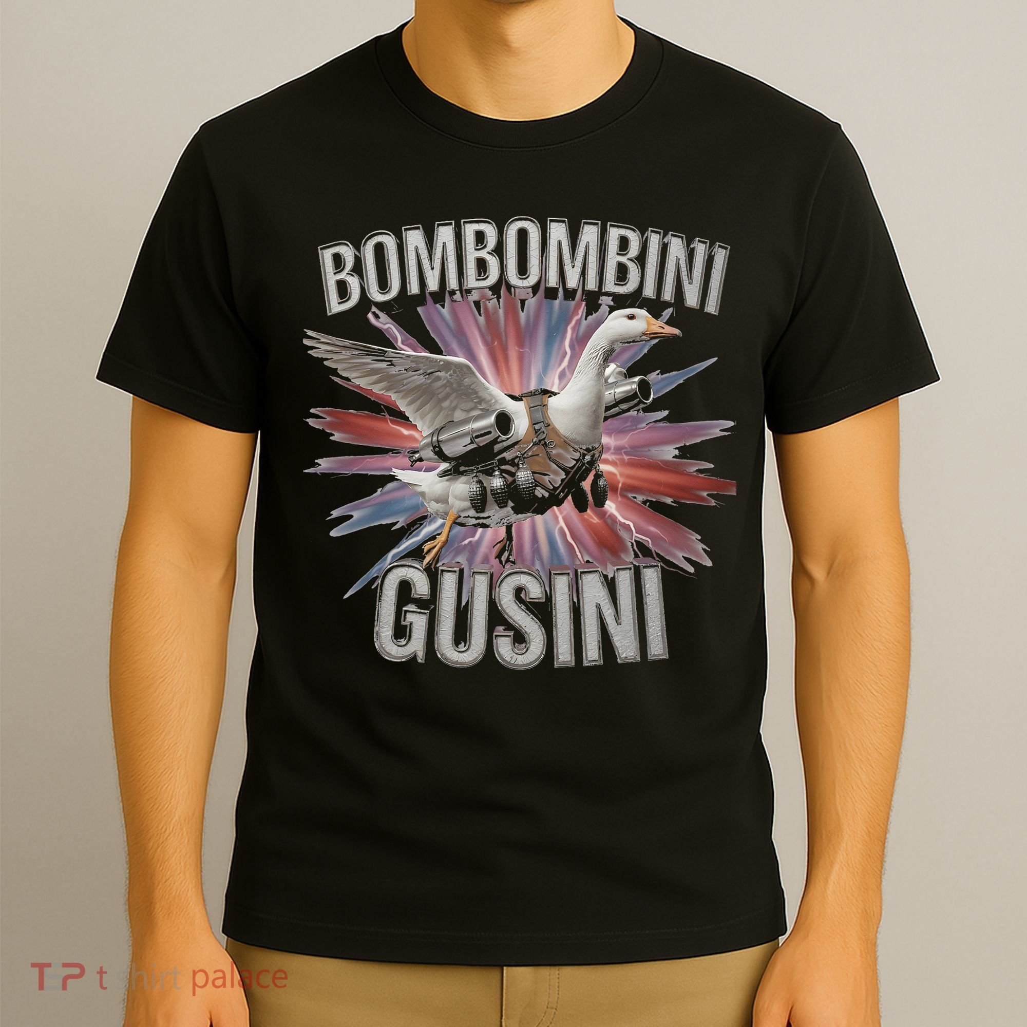 Bombombini Gusini Funny Italian Brainrot Meme Bootleg T-Shirt
