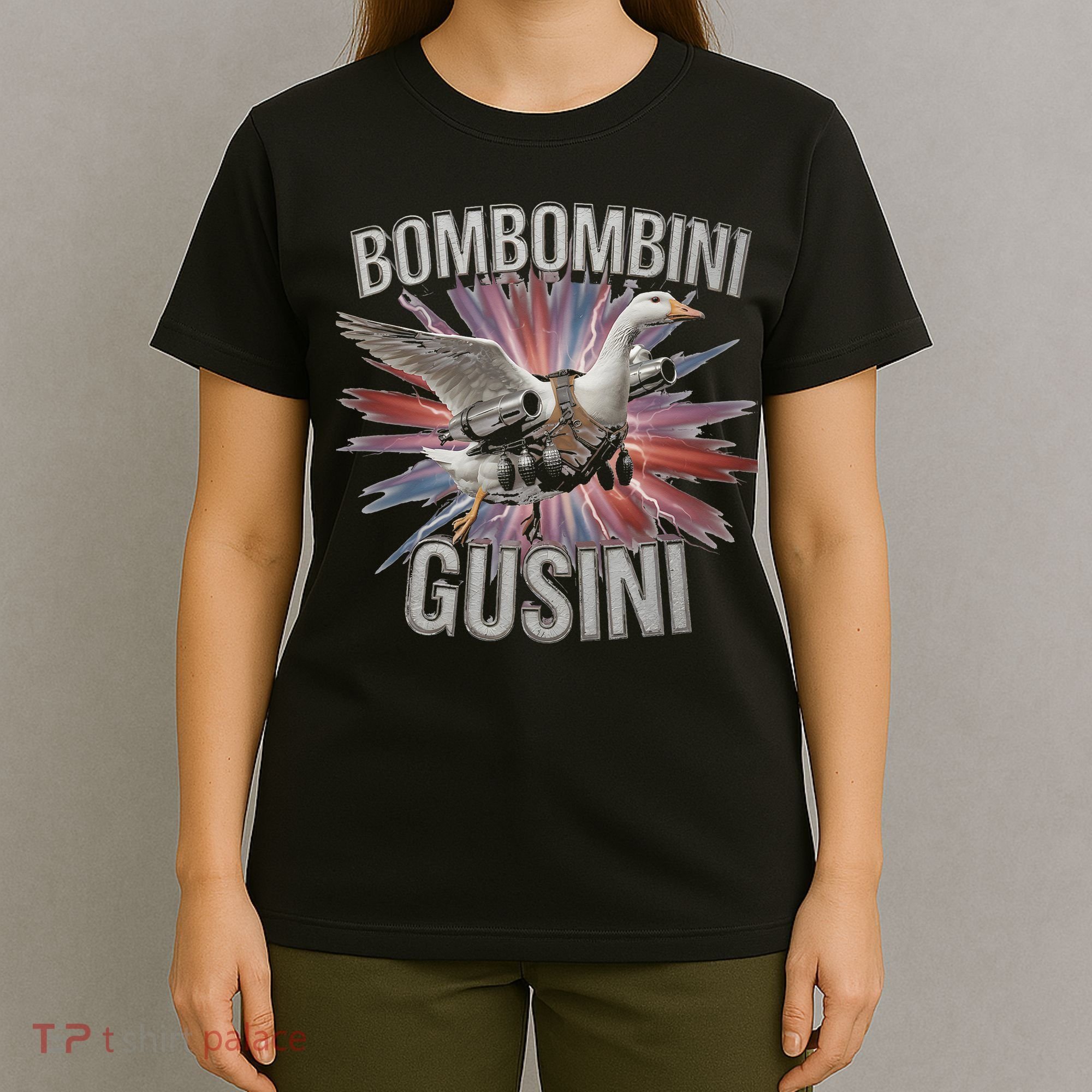 Bombombini Gusini Funny Italian Brainrot Meme Bootleg T-Shirt