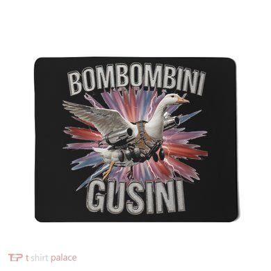Bombombini Gusini Funny Italian Brainrot Meme Bootleg Mousepad