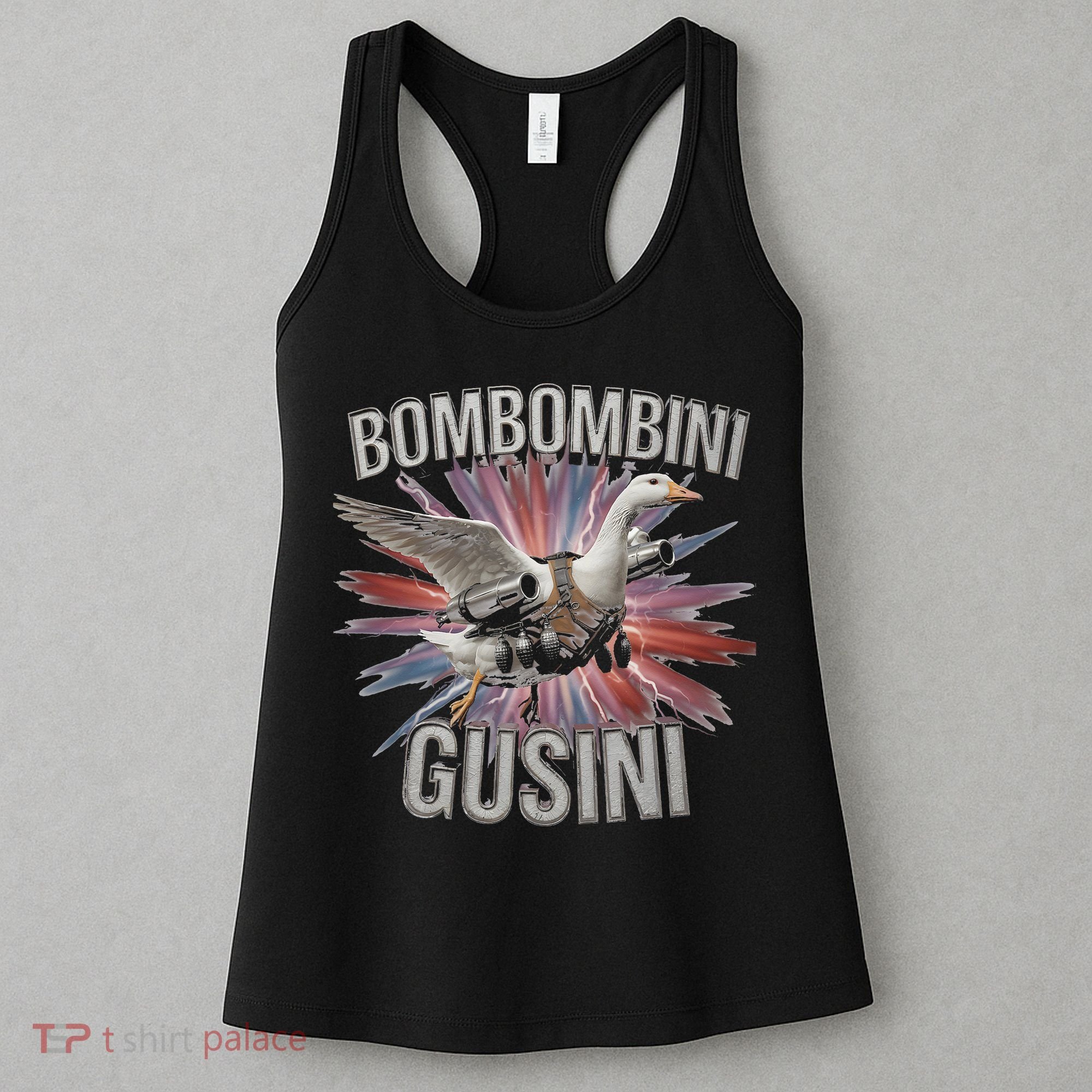 Bombombini Gusini Funny Italian Brainrot Meme Bootleg Women's Tank Top
