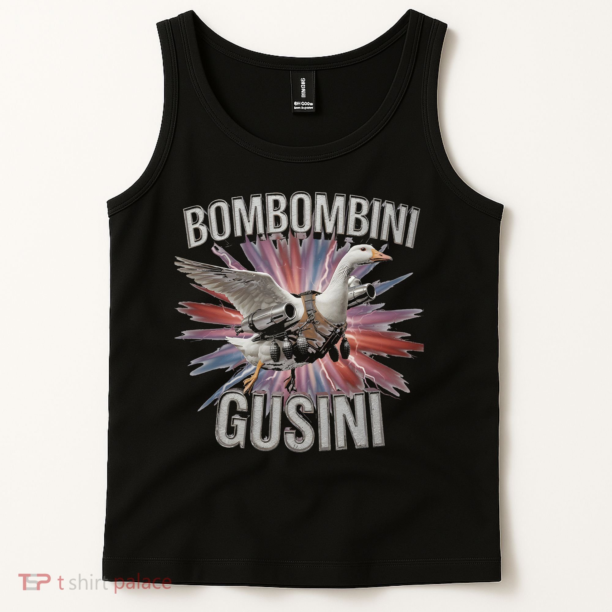 Bombombini Gusini Funny Italian Brainrot Meme Bootleg Tank Top